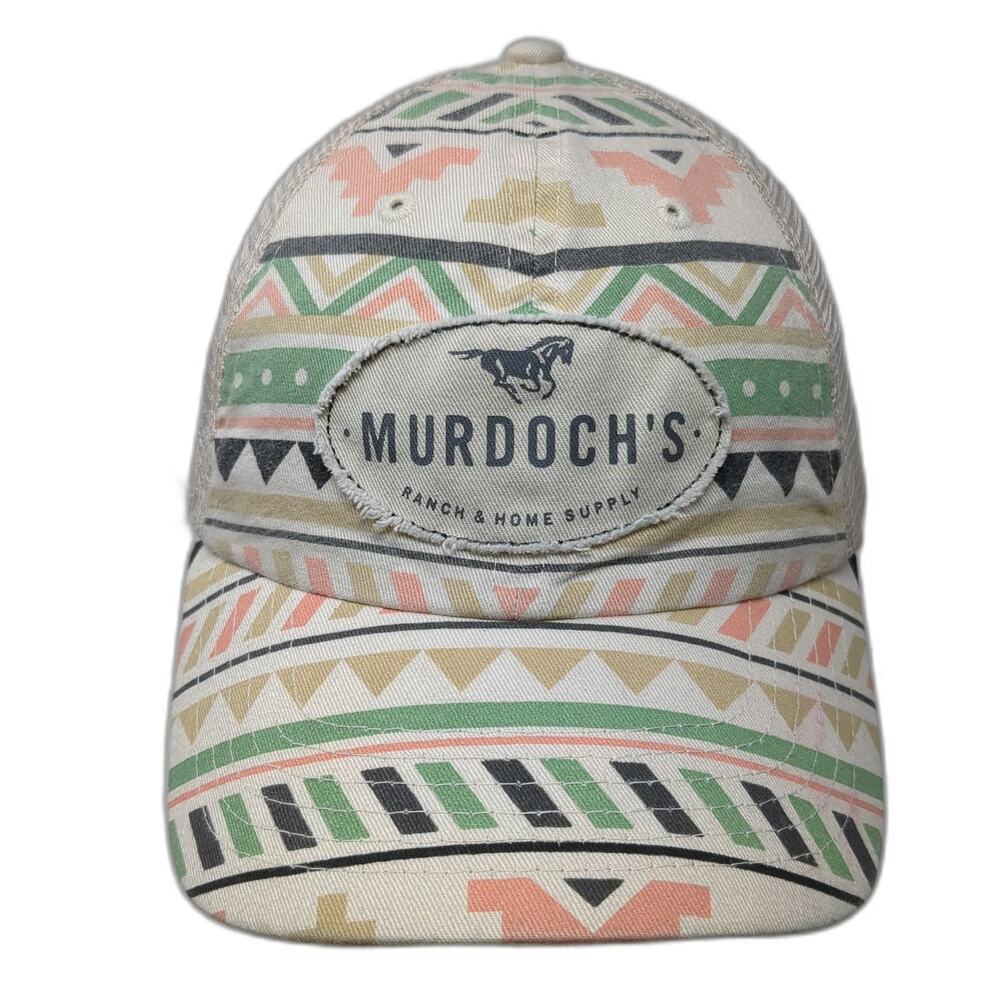 Murdoch's Ranch & Home Supply Baseball Cap Beige OSFM Southwestern Horse Mesh